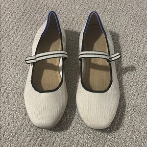 Rothy’s Cream Mary Jane Flats